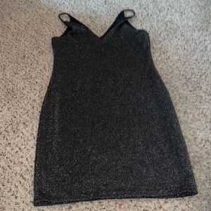 Black with shimmer cocktail dress
